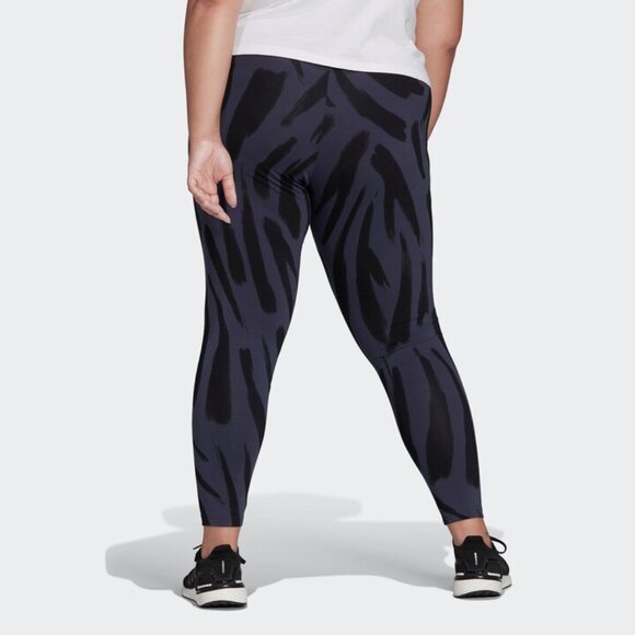 adidas Sportswear Women’s Plus Size 4X Future Icons Feel Fierce Graphic Leggings - Picture 3 of 6